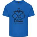 Imagine Its Not a Dream World Peace Hippy Mens Cotton T-Shirt Tee Top Royal Blue