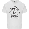 Imagine Its Not a Dream World Peace Hippy Mens Cotton T-Shirt Tee Top White