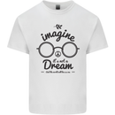 Imagine Its Not a Dream World Peace Hippy Mens Cotton T-Shirt Tee Top White