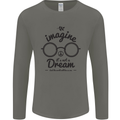 Imagine Its Not a Dream World Peace Hippy Mens Long Sleeve T-Shirt White