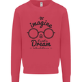 Imagine Its Not a Dream World Peace Hippy Mens Sweatshirt Jumper Heliconia