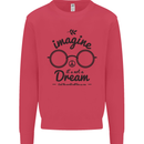Imagine Its Not a Dream World Peace Hippy Mens Sweatshirt Jumper Heliconia