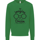 Imagine Its Not a Dream World Peace Hippy Mens Sweatshirt Jumper Irish Green