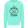 Imagine Its Not a Dream World Peace Hippy Mens Sweatshirt Jumper Peppermint