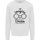 Imagine Its Not a Dream World Peace Hippy Mens Sweatshirt Jumper White