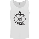 Imagine Its Not a Dream World Peace Hippy Mens Vest Tank Top White
