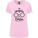 Imagine Its Not a Dream World Peace Hippy Womens Wider Cut T-Shirt Light Pink