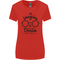 Imagine Its Not a Dream World Peace Hippy Womens Wider Cut T-Shirt Red