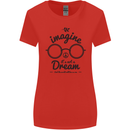 Imagine Its Not a Dream World Peace Hippy Womens Wider Cut T-Shirt Red