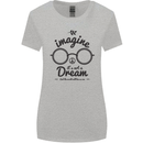 Imagine Its Not a Dream World Peace Hippy Womens Wider Cut T-Shirt Sports Grey