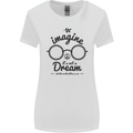 Imagine Its Not a Dream World Peace Hippy Womens Wider Cut T-Shirt White