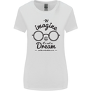 Imagine Its Not a Dream World Peace Hippy Womens Wider Cut T-Shirt White