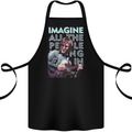 Imagine World Peace Music Guitar Hippy Cotton Apron 100% Organic Black