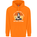 Imagine a Day Without Reading Bookworm Childrens Kids Hoodie Orange