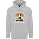 Imagine a Day Without Reading Bookworm Childrens Kids Hoodie Sports Grey