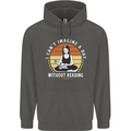 Imagine a Day Without Reading Bookworm Childrens Kids Hoodie Storm Grey