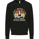 Imagine a Day Without Reading Bookworm Kids Sweatshirt Jumper Black