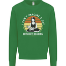 Imagine a Day Without Reading Bookworm Mens Sweatshirt Jumper Irish Green
