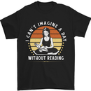 Imagine a Day Without Reading Bookworm Mens T-Shirt 100% Cotton Black