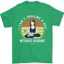 Imagine a Day Without Reading Bookworm Mens T-Shirt 100% Cotton Irish Green