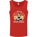 Imagine a Day Without Reading Bookworm Mens Vest Tank Top Red