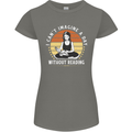 Imagine a Day Without Reading Bookworm Womens Petite Cut T-Shirt Charcoal