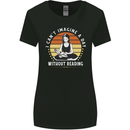 Imagine a Day Without Reading Bookworm Womens Wider Cut T-Shirt Black