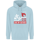 In Case of Emergency Save My Guitars Childrens Kids Hoodie Light Blue