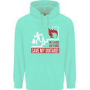 In Case of Emergency Save My Guitars Childrens Kids Hoodie Peppermint