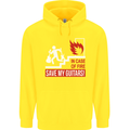 In Case of Emergency Save My Guitars Childrens Kids Hoodie Yellow