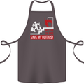 In Case of Emergency Save My Guitars Cotton Apron 100% Organic Dark Grey