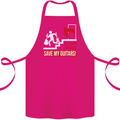 In Case of Emergency Save My Guitars Cotton Apron 100% Organic Pink