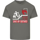 In Case of Emergency Save My Guitars Kids T-Shirt Childrens Charcoal
