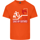 In Case of Emergency Save My Guitars Kids T-Shirt Childrens Orange