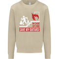In Case of Emergency Save My Guitars Mens Sweatshirt Jumper Sand