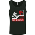 In Case of Emergency Save My Guitars Mens Vest Tank Top Black