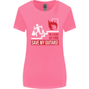 In Case of Emergency Save My Guitars Womens Wider Cut T-Shirt Azalea