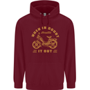 In Doubt Moped Biker Motorcycle Scooter Childrens Kids Hoodie Maroon