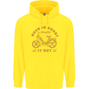 In Doubt Moped Biker Motorcycle Scooter Childrens Kids Hoodie Yellow