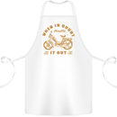In Doubt Moped Biker Motorcycle Scooter Cotton Apron 100% Organic White