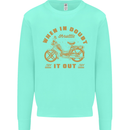 In Doubt Moped Biker Motorcycle Scooter Kids Sweatshirt Jumper Peppermint