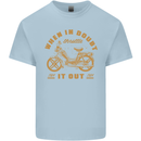 In Doubt Moped Biker Motorcycle Scooter Kids T-Shirt Childrens Light Blue