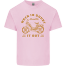 In Doubt Moped Biker Motorcycle Scooter Kids T-Shirt Childrens Light Pink