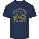 In Doubt Moped Biker Motorcycle Scooter Kids T-Shirt Childrens Navy Blue
