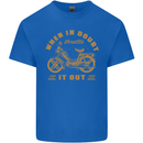 In Doubt Moped Biker Motorcycle Scooter Kids T-Shirt Childrens Royal Blue