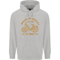 In Doubt Moped Biker Motorcycle Scooter Mens 80% Cotton Hoodie Sports Grey