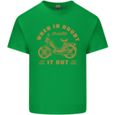 In Doubt Moped Biker Motorcycle Scooter Mens Cotton T-Shirt Tee Top Irish Green