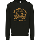 In Doubt Moped Biker Motorcycle Scooter Mens Sweatshirt Jumper Black