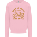 In Doubt Moped Biker Motorcycle Scooter Mens Sweatshirt Jumper Light Pink