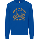 In Doubt Moped Biker Motorcycle Scooter Mens Sweatshirt Jumper Royal Blue